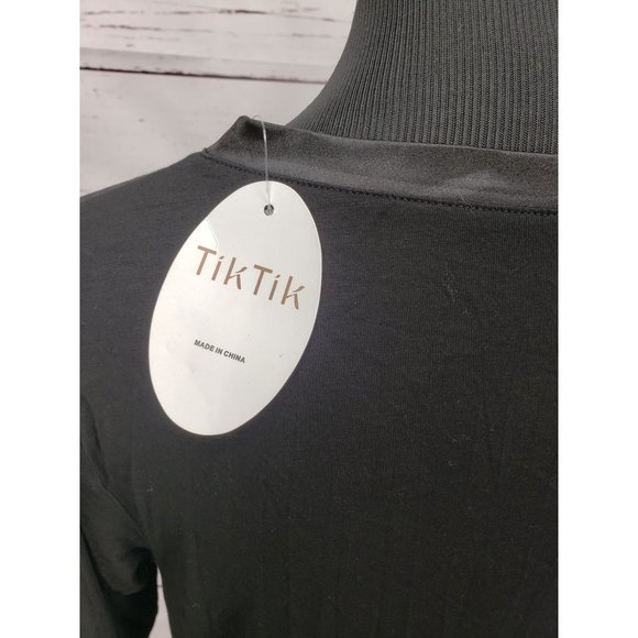 TIKTIK Women's Nightgown Modal Sleep Shirt V Neck Comfy Pajama Sleepwear Medium - Picture 9 of 10